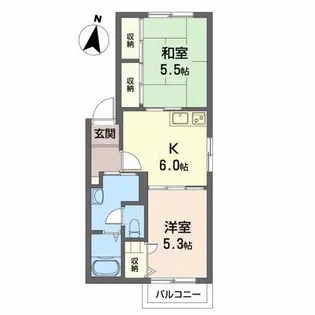 ミラベル・アイ【2階】の間取り
