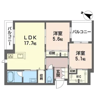 ベルドミール【3階】の間取り