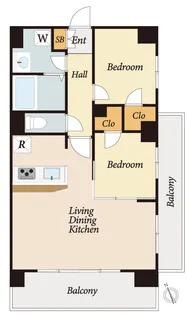 センチュリー八王子ルミエール【7階】の間取り