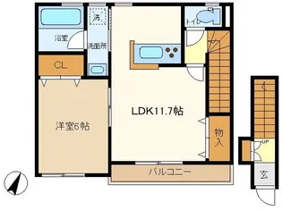ブライトサム千間台西III【2階】の間取り