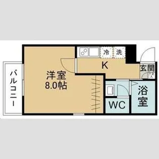 キャピタル富沢西【1階】の間取り