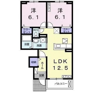 プリエール I【1階】の間取り