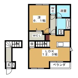 Casa Foresta D【2階】の間取り