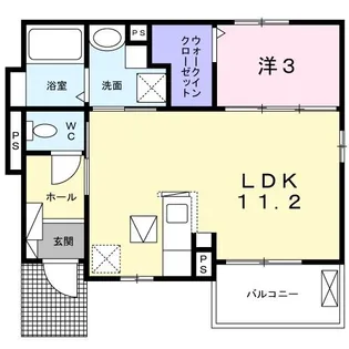 サンライズガーデン G【1階】の間取り