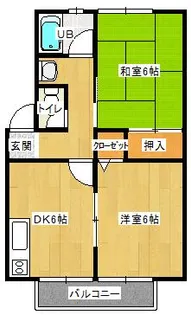 コーポタミアフIII【1階】の間取り