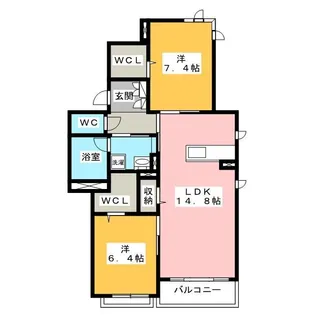 リオリエント加納【3階】の間取り
