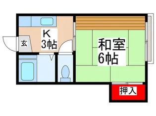 サンコーポ【2階】の間取り