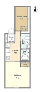 SOLASIAresidence都立大学の間取り