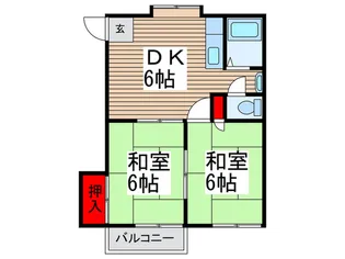 ルミナス宮和【2階】の間取り