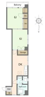 シャトー松が谷【2階】の間取り