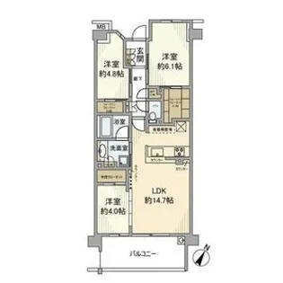 プライム横浜岸谷【1階】の間取り