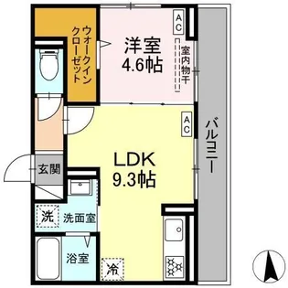 D Paina桜ヶ丘【3階】の間取り