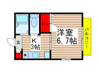 リステル本八幡【1階】の間取り