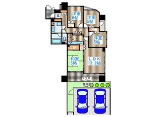 ナイスブライトピア福田町【1階】の間取り