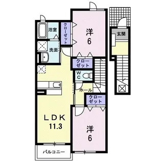 プロムナード【2階】の間取り
