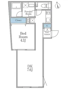 EDIT東池袋【4階】の間取り