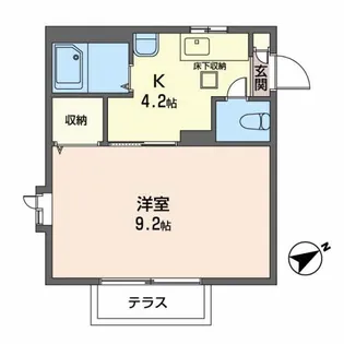 カーサ青葉【1階】の間取り