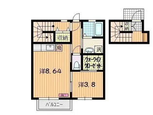 ミウ月が丘【2階】の間取り