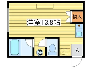 北ハウス【2階】の間取り
