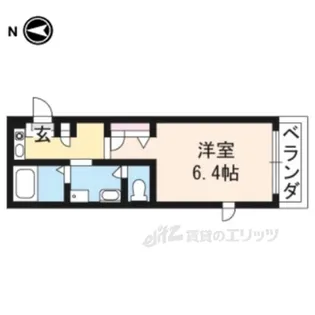 北山グランブルーハイツ【2階】の間取り