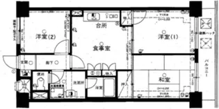 ライオンズマンション上板橋【3階】の間取り