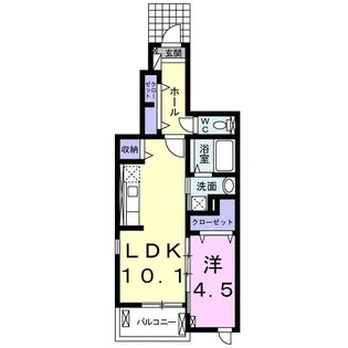 ベル・アンジュ唯【1階】の間取り