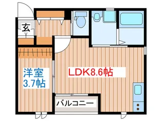 Azul北浜【1階】の間取り
