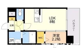 MODERN PALAZZO 美野島NEURO【3階】の間取り