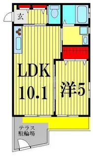 CORTE FELIZ【1階】の間取り