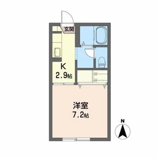 サンカンタン津志田 A【1階】の間取り
