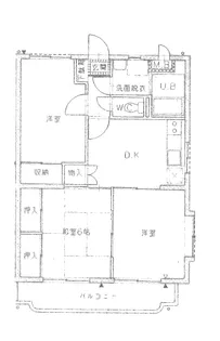 ヴィレッヂ七栄【1階】の間取り