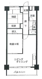 亀戸二丁目団地 9号棟【5階】の間取り