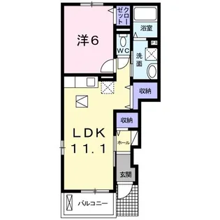 アンジュ【1階】の間取り
