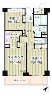 シェルクレール大森【5階】の間取り