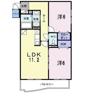エビス・ステージB【2階】の間取り