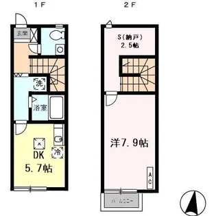 リースランド古賀島の間取り