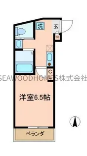 ブランドゥブラン【2階】の間取り