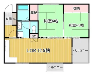 ガレリア清水町レジデンス【3階】の間取り