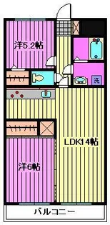 ジョイフル天沼【2階】の間取り