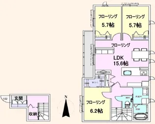ナビ 等々力【2階】の間取り