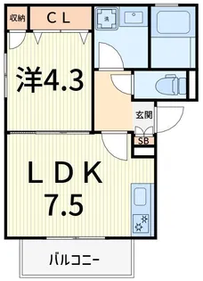 ル・ヴィラージュ北小岩【3階】の間取り