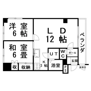 プレジデント城山【2階】の間取り