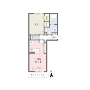 ランドスケープアネックス【3階】の間取り