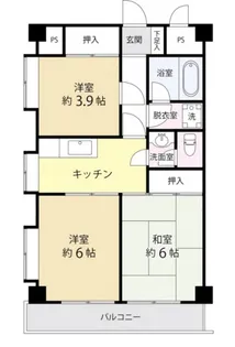 T′s garden永山【6階】の間取り