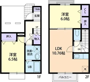 アイショウプラザII Bの間取り