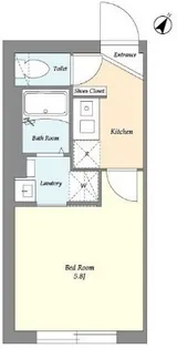 VARM SENZOKUIKE【4階】の間取り