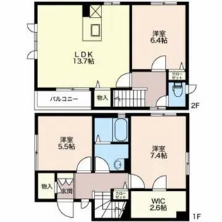ソルシャリオ【1階】の間取り