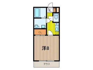 グランメール【1階】の間取り