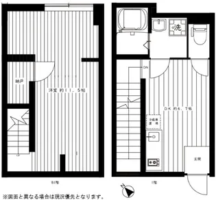 ルミドゥース目黒【1階】の間取り