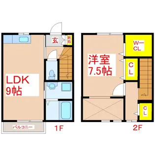 アーネスト楠元 B棟【1階】の間取り